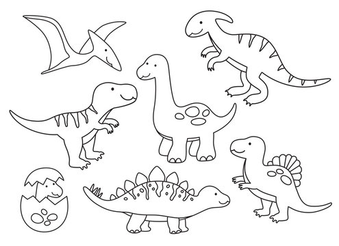 printable pictures dinosaur outline