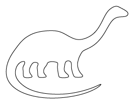 printable pictures dinosaur outline
