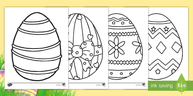 Easter Egg Pictures to Colour | Easter | New Zealand Primary