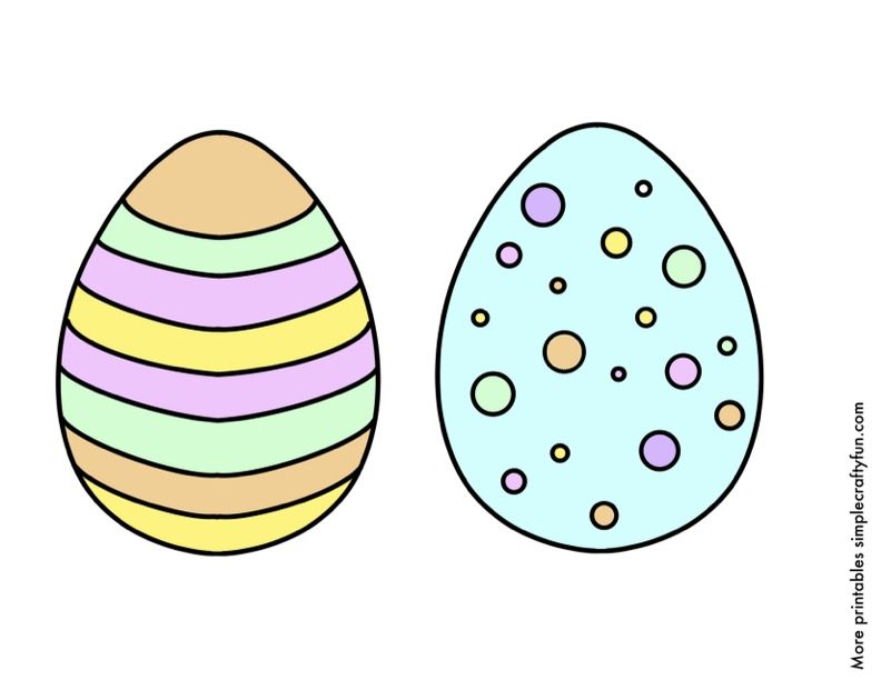 printable pictures easter eggs