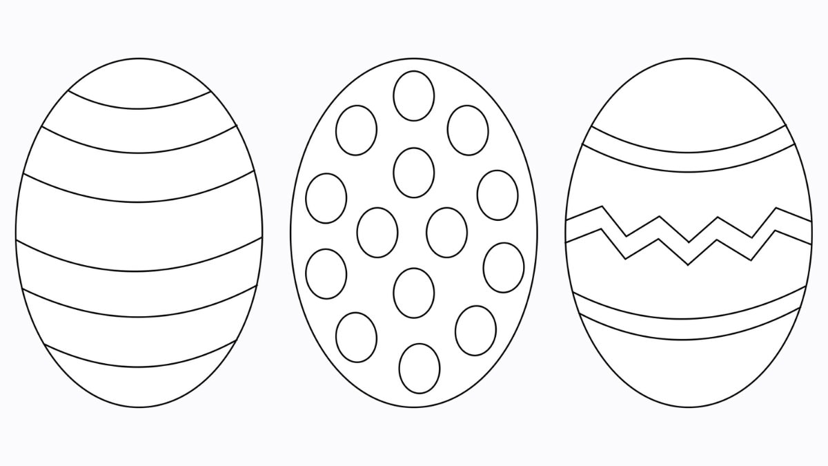 Free Easter Egg Template (+ 9 Easy Crafts!) - The Craft-at-Home Family