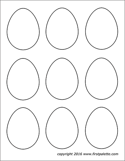 Easter Eggs | Free Printable Templates &  Coloring Pages ...
