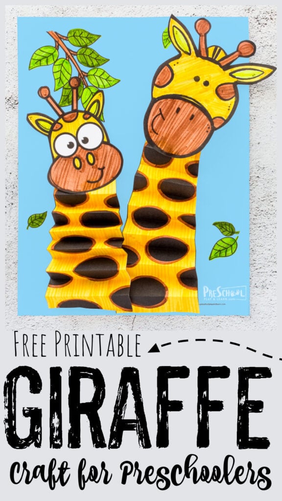 ? Cute FREE Printable Giraffe Paper Craft for Preschoolers