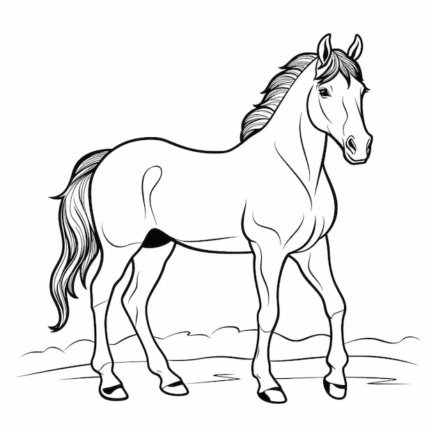 Coloring pages of horses free printable horse coloring pages for ...