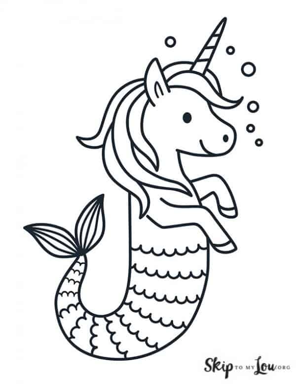 printable pictures mermaid