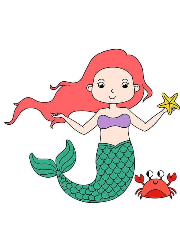 printable pictures mermaid