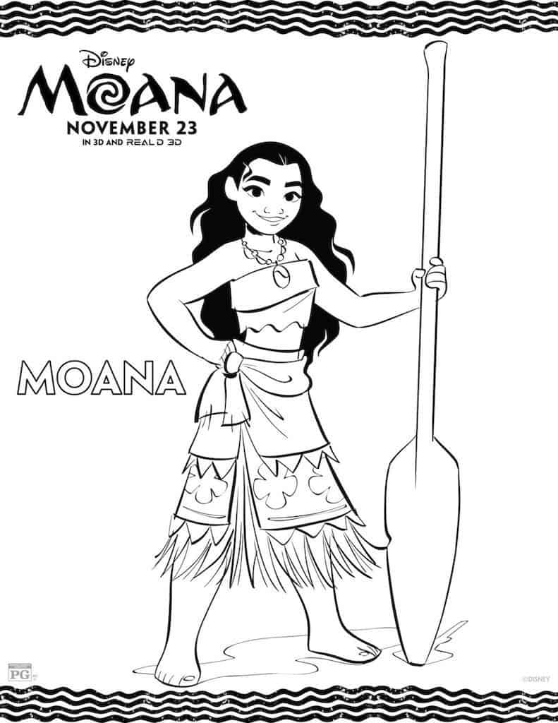 23 Moana Free Printable Coloring Pages &  Activity Sheets - 101 ...