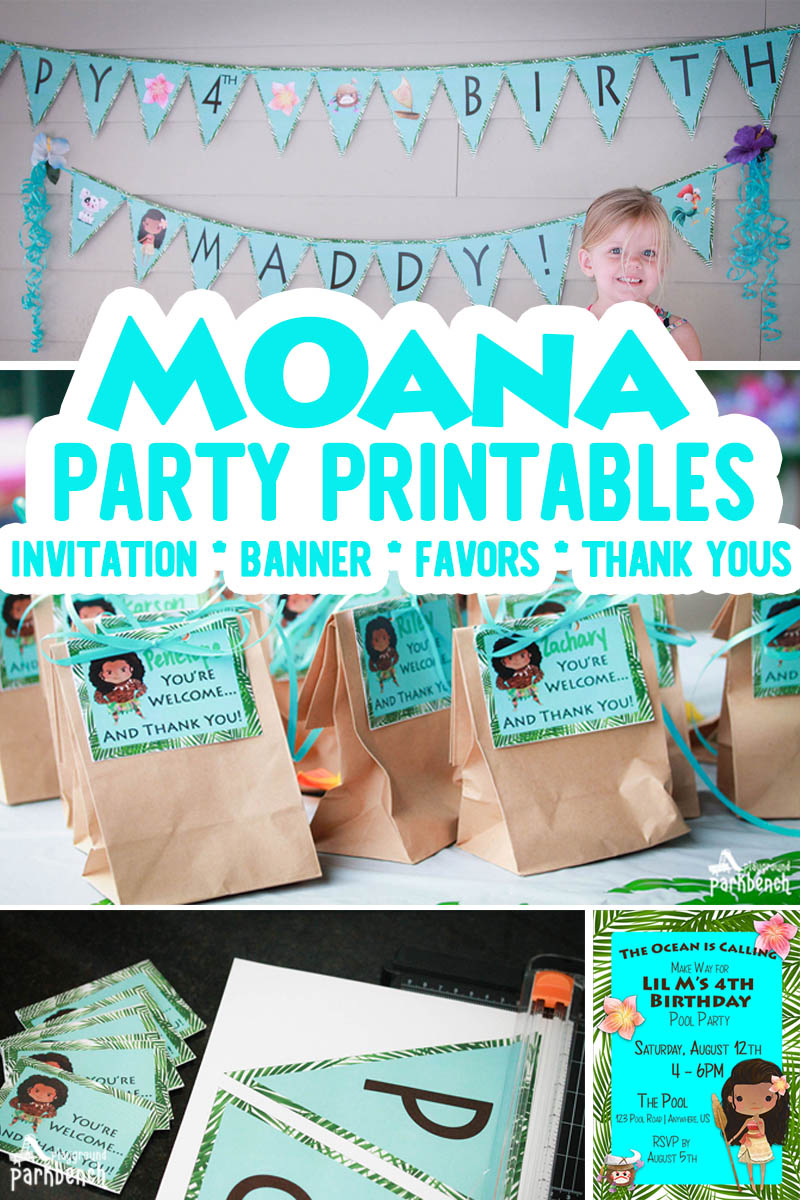 Moana Party Printables