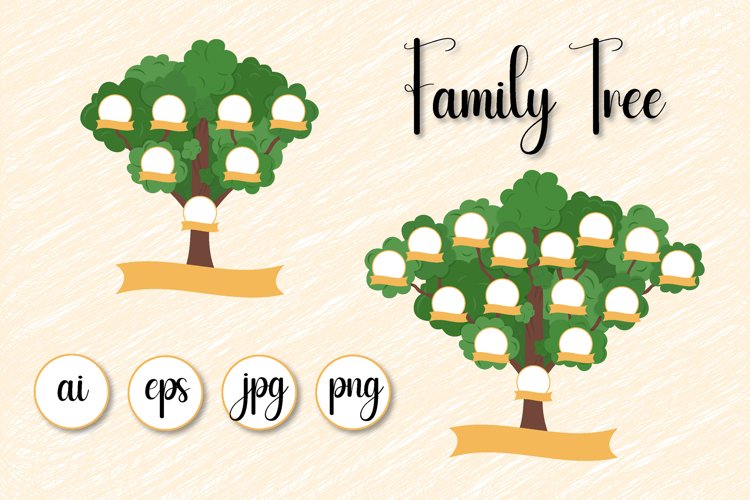Family Tree Template | Genealogical Tree Printable Worksheet
