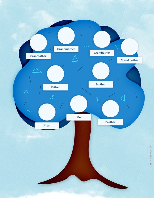 printable pictures of a family tree
