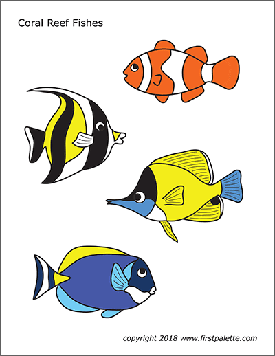 printable pictures of fish to colour