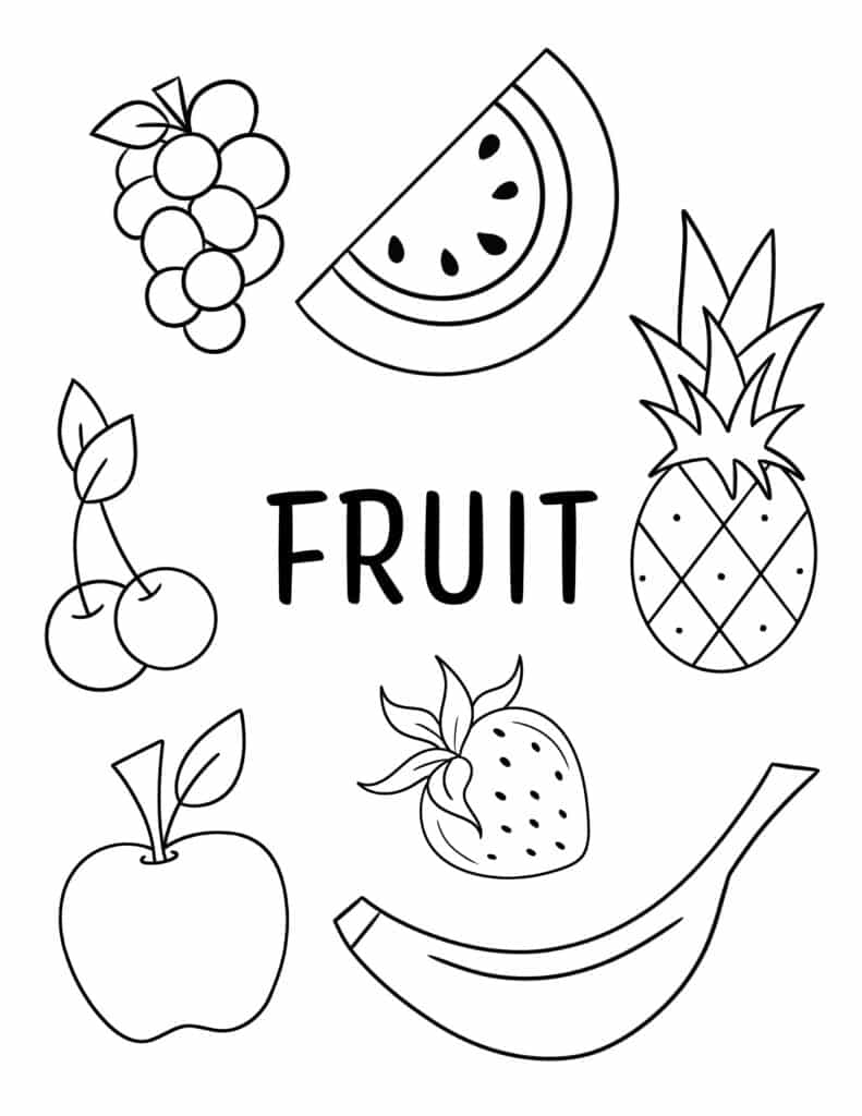 Free Vegetable and Fruit Coloring Pages for Kids ⋆ The Hollydog Blog - Worksheets Library free-vegetable-and-fruit-coloring-pages-for-kids-the-hollydog-blog-worksheets-library