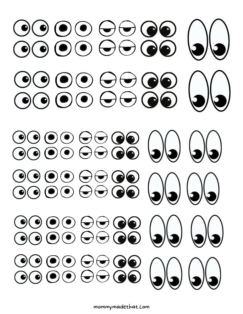 printable pictures of googly eyes