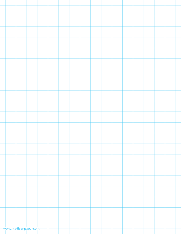 1/2 Inch Graph Paper - Madisons Paper Templates