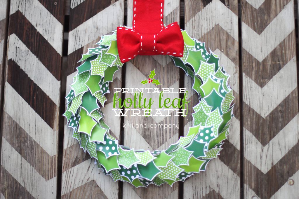 printable pictures of holly leaves
