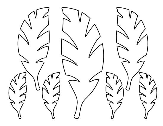 printable pictures of palm leaves