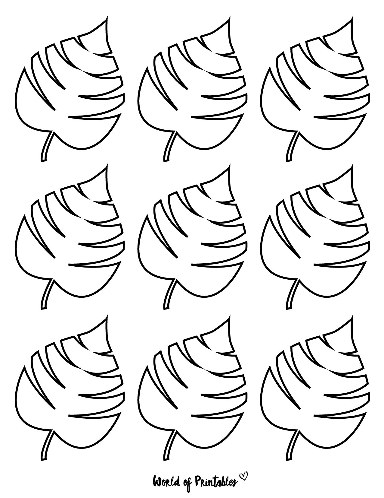 37 Printable Leaf Templates, Outlines & Shapes (Free) - World of ... - Worksheets Library 37-printable-leaf-templates-outlines-shapes-free-world-of-worksheets-library