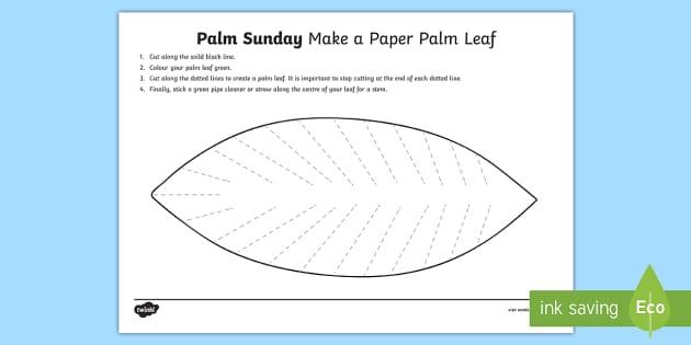 printable pictures of palm leaves