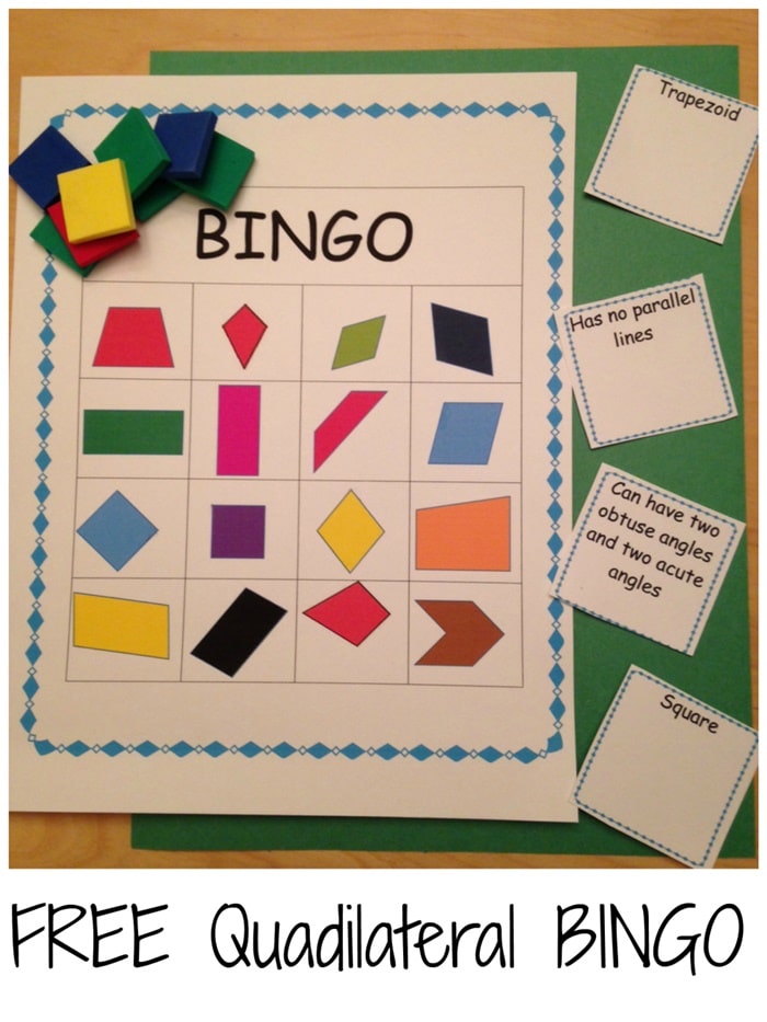 printable pictures of quadrilaterals