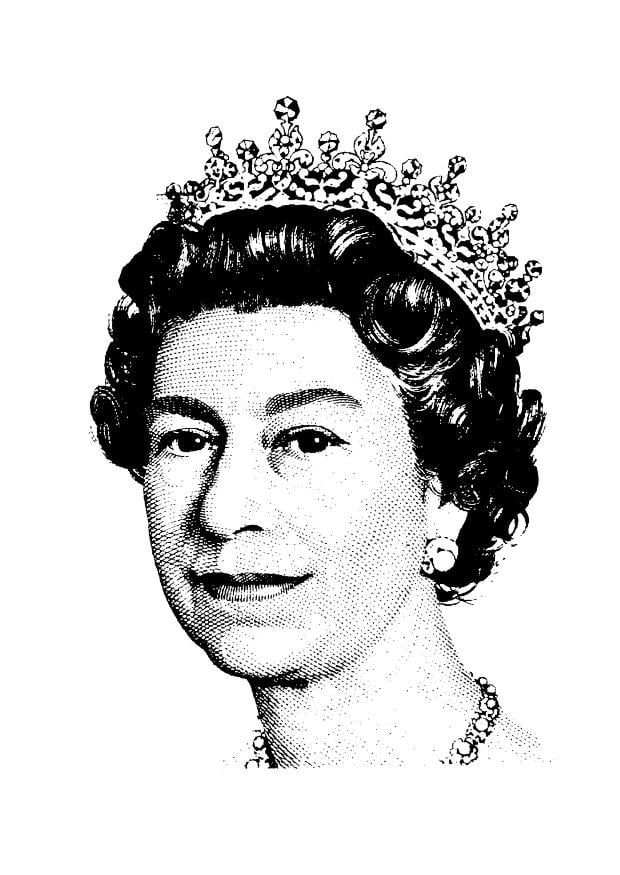 printable pictures of queen elizabeth 2nd