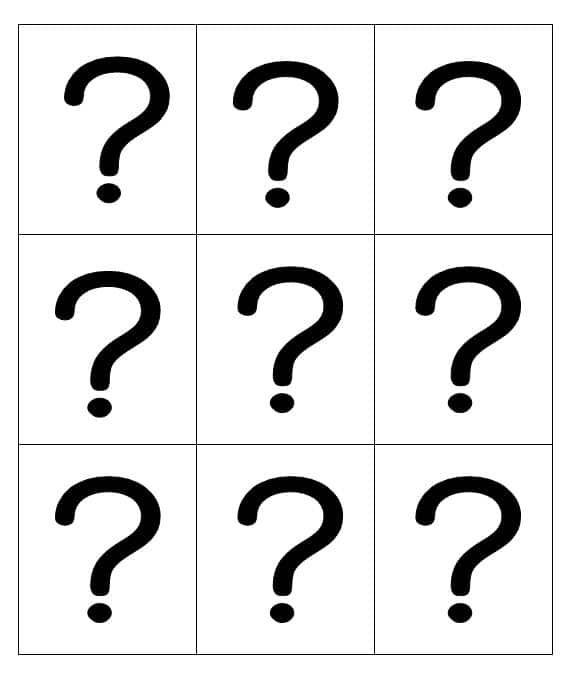 printable pictures of question marks