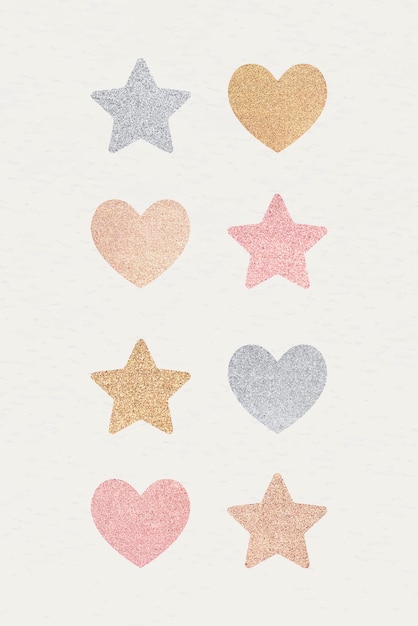 printable pictures of stars and hearts