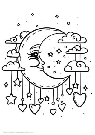 printable pictures of stars and hearts