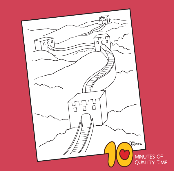 printable pictures of the great wall of china