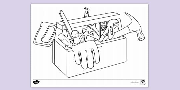 free-printable-tools-colouring-page-colouring-sheets-worksheets-library for Free Printable Pictures Of Tools FREE! - Printable Tools Colouring Page | Colouring Sheets - Worksheets Library for Free Printable Pictures Of Tools