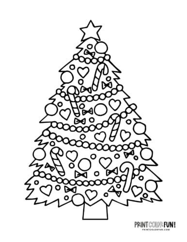 printable pictures of xmas trees