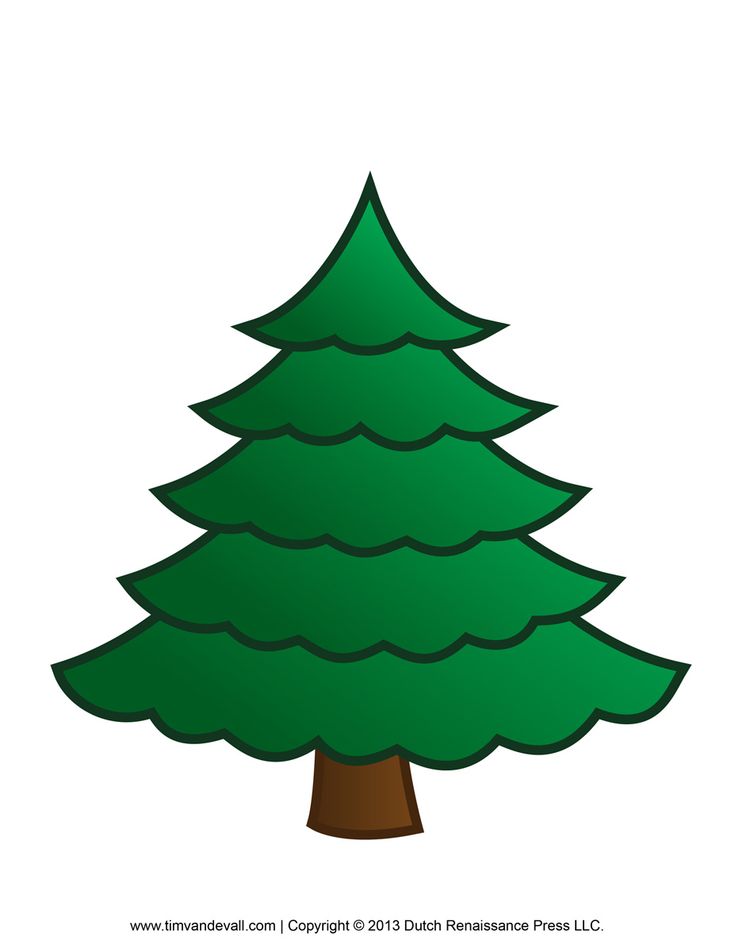 printable pictures of xmas trees