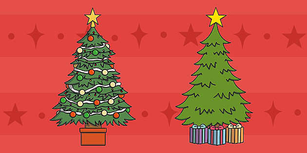 printable pictures of xmas trees