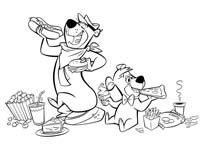 printable pictures of yogi bear