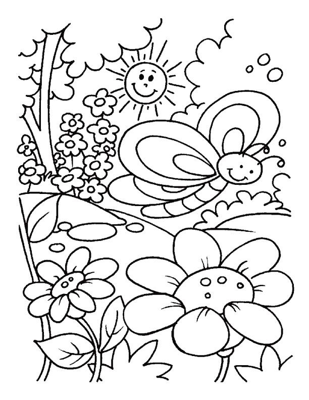 Spring time coloring pages | Download Free Spring time coloring ...