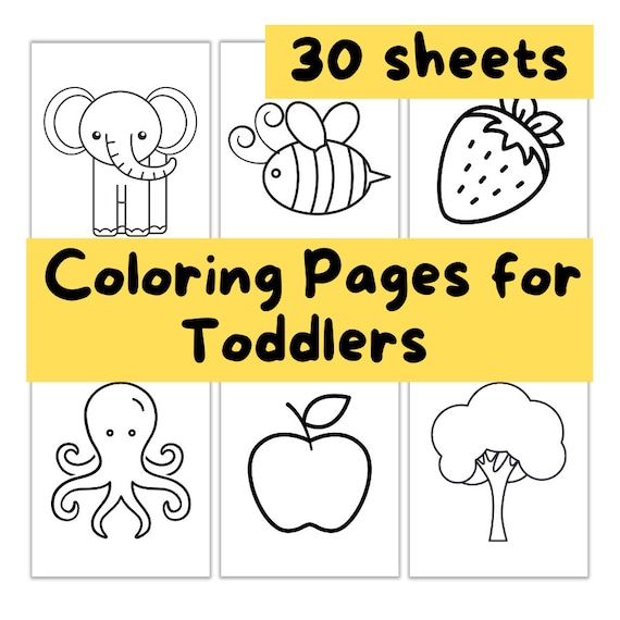 printable pictures to color for toddlers