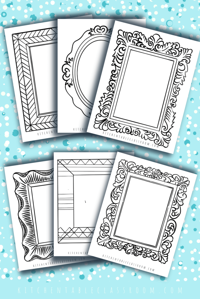 Printable Picture Frame Drawing Prompts - The Kitchen Table Classroom