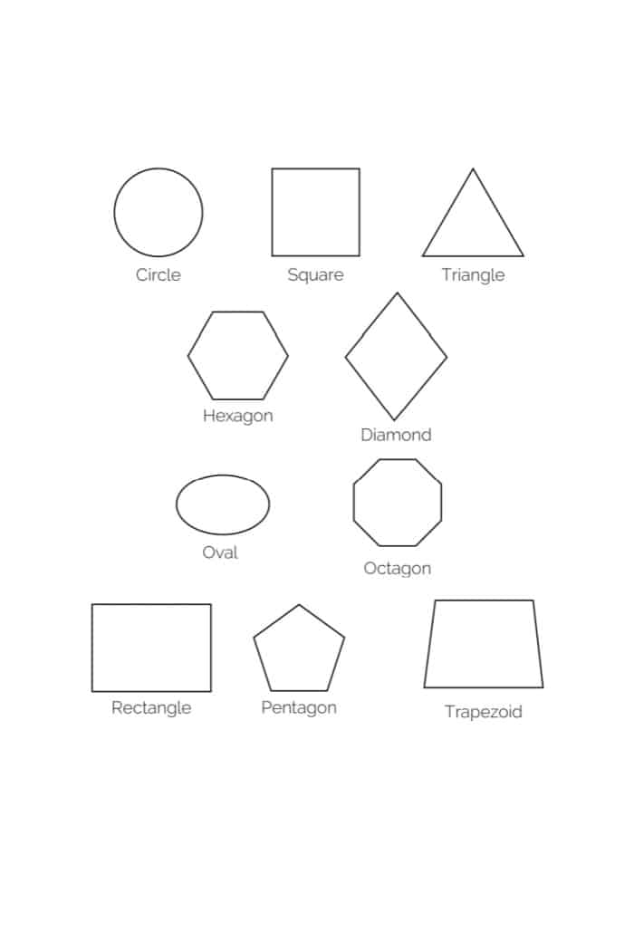 printable pictures with shapes
