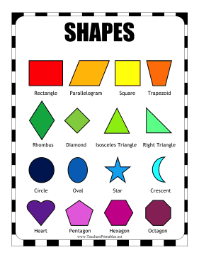 printable pictures with shapes