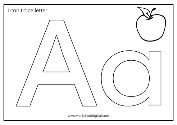 26 Printable I Can Trace the Letter Preschool, Kindergarten ...