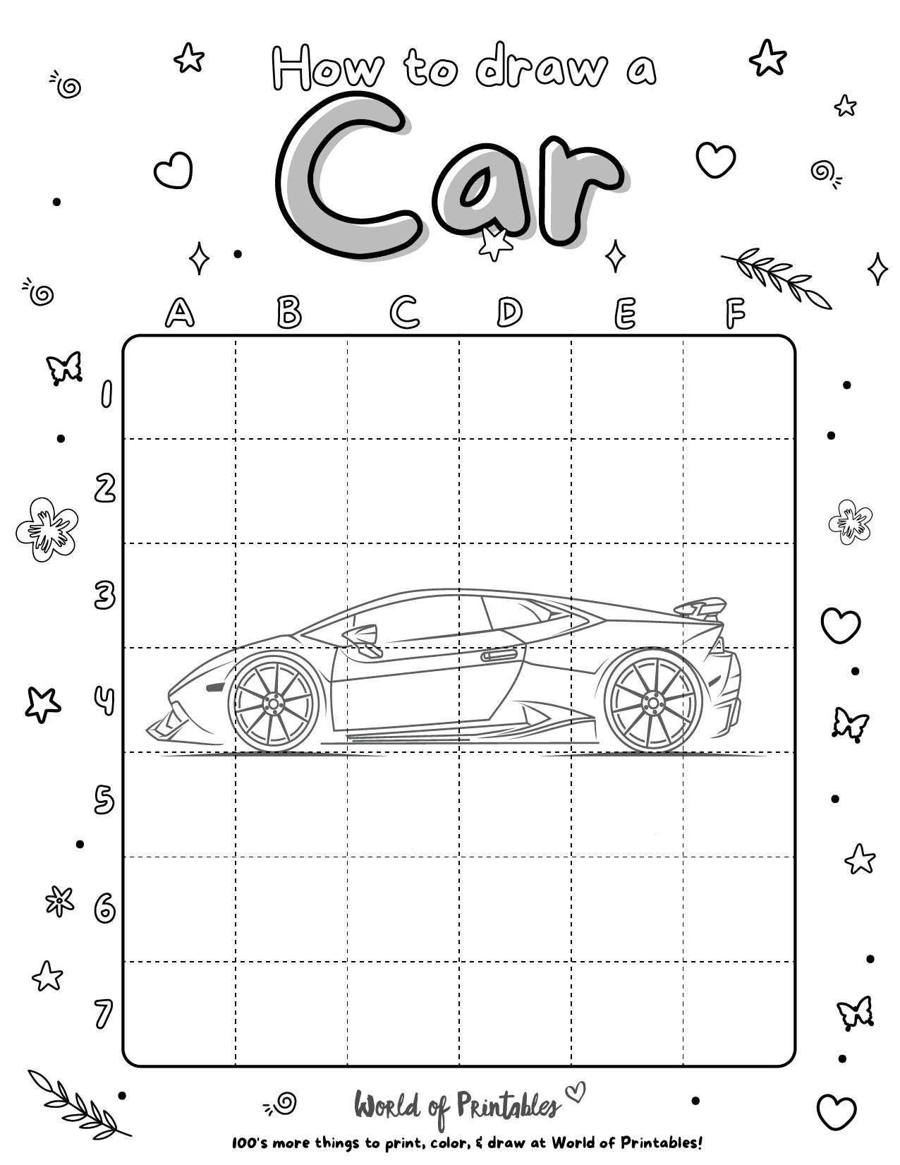 printable pictures you can trace