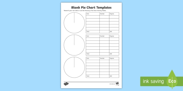 KS3 Maths - Pie Chart Templates | Statistics | Beyond Maths