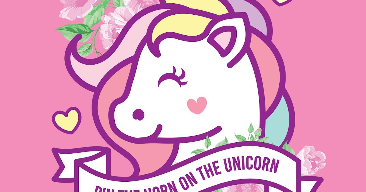 printable pin horn on unicorn