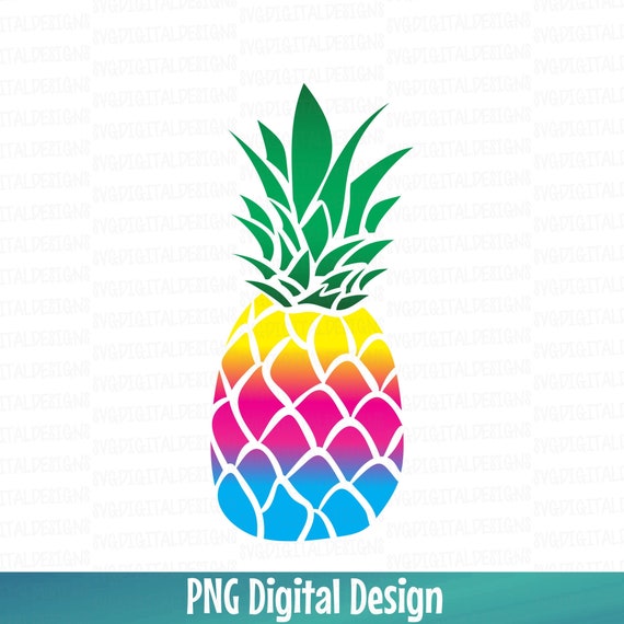 Pineapple and sliced fruits food for print design Vector Image