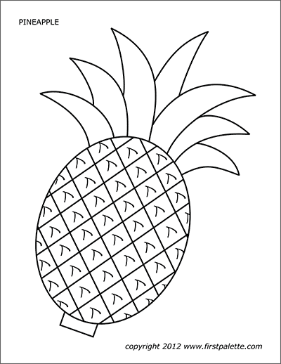 Pineapple | Free Printable Templates &  Coloring Pages ...