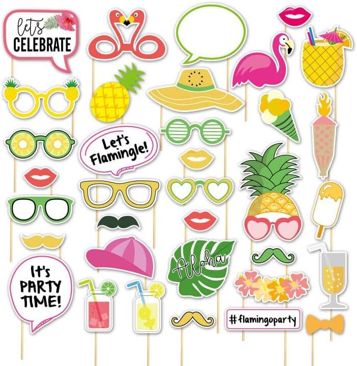 printable pineapple photo booth props