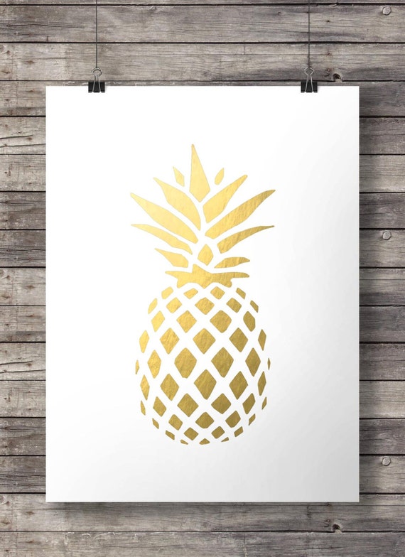 printable pineapple wall art