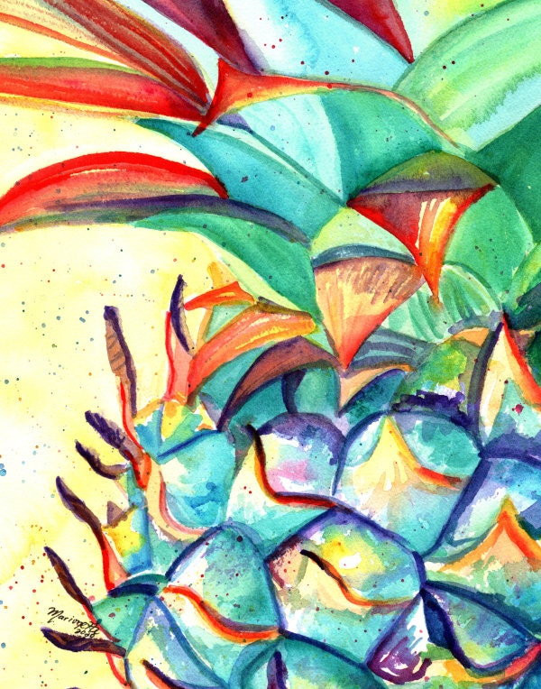 printable pineapple wall art