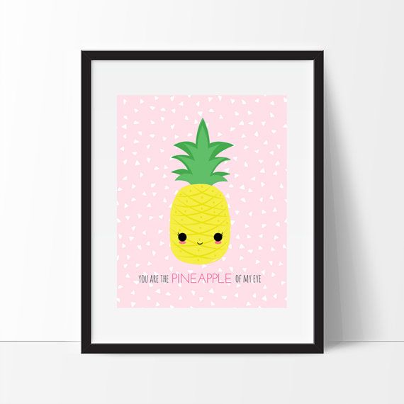 printable pineapple wall art