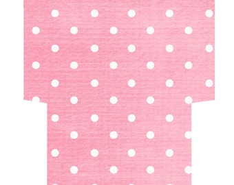 A4 Envelope Template Download Pink Polka Dot Pattern Print A6 ...