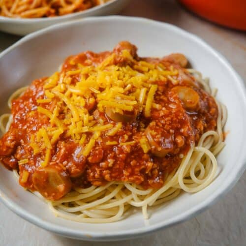 Filipino Style Sweet Spaghetti (Vegan)